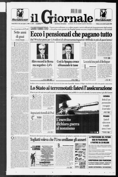 Il giornale : quotidiano del mattino